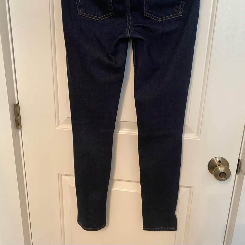 THEORY JEANS SKINNY LEG NAVY BLUE DENIM 5 POCKET ZIP FLY SIZE 27 - Picture 8 of 10